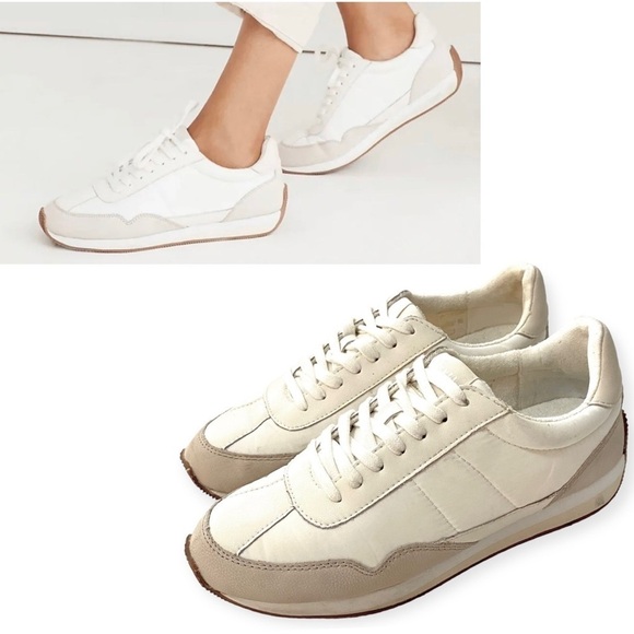 Madewell League Trainers Sneakers  Sz 8 Washed Nubuck Upper Retro Lightweight - Picture 1 of 13